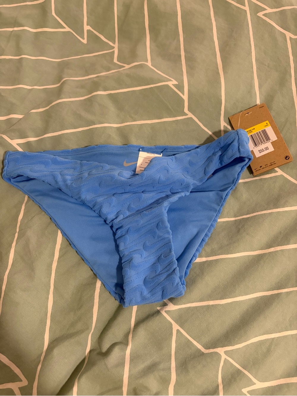Nike women’s swim terry hipster bikini bottom size S nwt